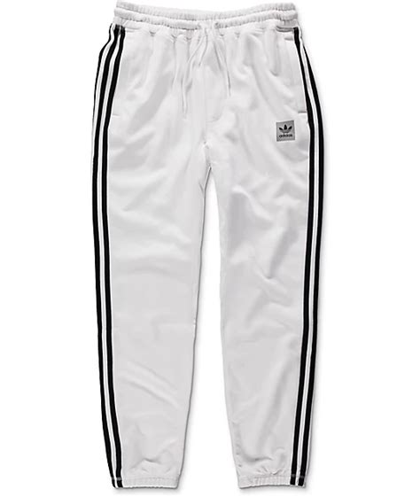 Adidas white sweatpants